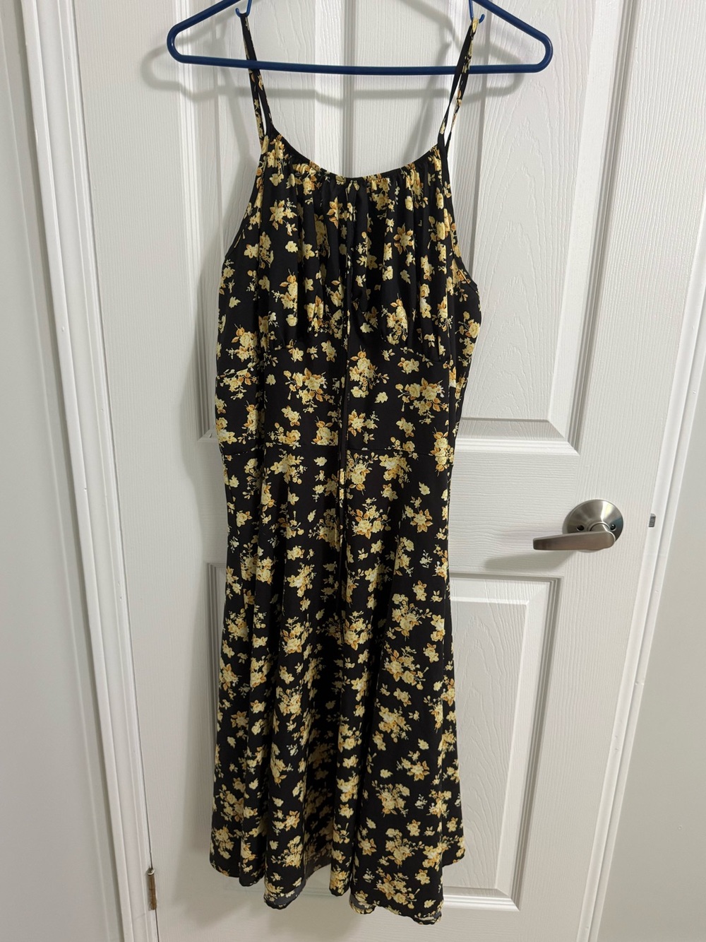 Yellow floral dress